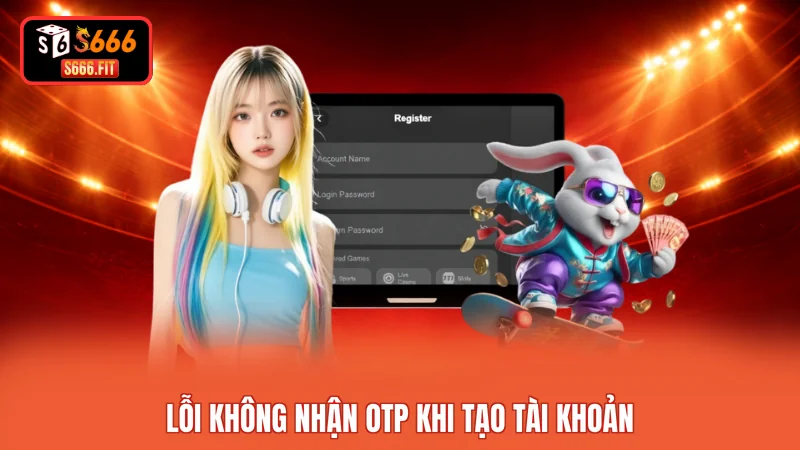 Lỗi không nhận OTP khi tạo tài khoản 